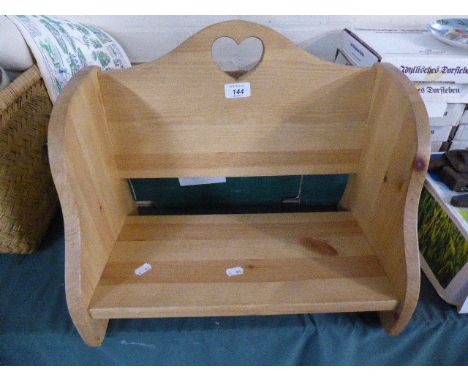 A Pine Book Trough, 45cm Wide