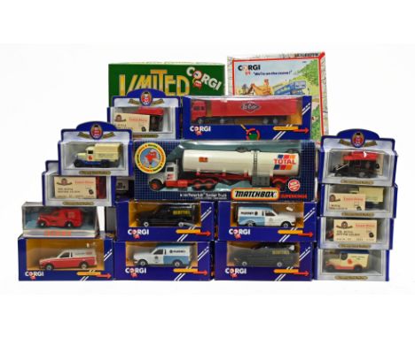 A collection of mixed boxed diecast models, to include a Matchbox Super Kings K-127 Peterbilt Tanker Truck, Matchbox Dinky, C