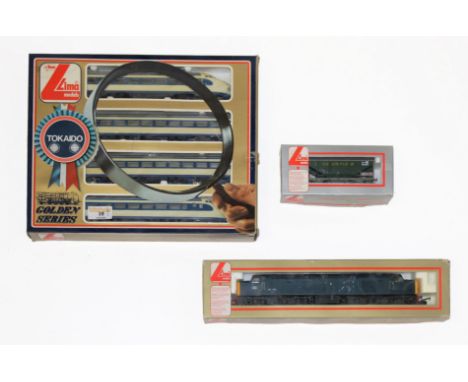 A Lima 00 gauge Golden Series Tokaido train set, complete, plus a Lima Class 40 BR blue diesel locomotive, and a single Lima 