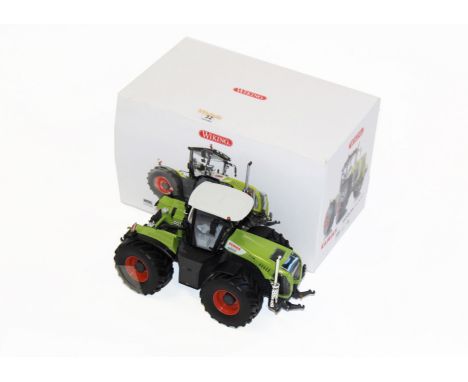 A Wiking 1:32 scale Claas Xerion 5000 tractor with box 