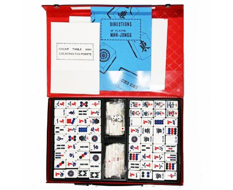 A cased complete Mahjong set