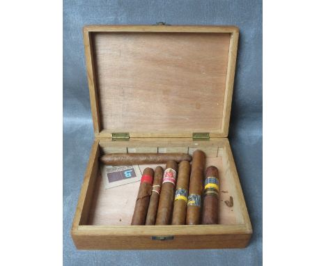 A BOX OF SIX CIGARS TO INCLUDE A COHIBA HABANA 2014 LIMITED EDITION, a Cohiba Behike, a Hoya Monterrey, a Romeo Y Julieta, Pa