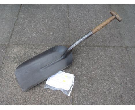 AN E&amp;W LUCAS BR FIRING SHOVEL, granted to a volunteer by 'Locomotive 6000 Association' in recognition of their valued con