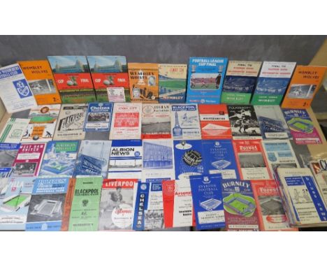 WOLVERHAMPTON WANDERERS INTEREST, Wolves cup final programmes, FA cup final 1949 v Leicester City, FA cup final 1960 v Blackb