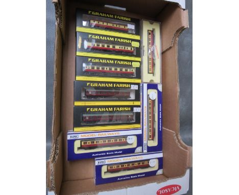 NINE BOXED N GAUGE CARRIAGES, comprising five Graham Farrish and four Dapol (9)