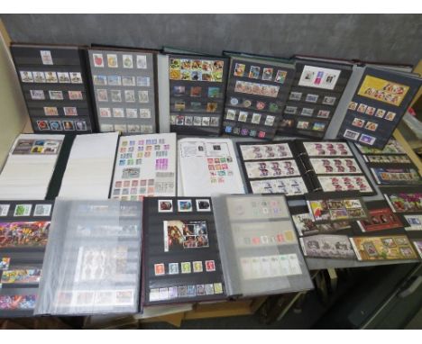 ELEVEN ALBUMS / STOCK BOOKS OF BRITISH STAMPS, to include 2012 London Olympic Games GB Gold Medal album, together with an emp