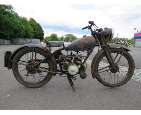 A 1946 JAMES COMET MOTORCYCLE - REGISTRATION GOM 792, in black coachwork, mileage approximately 9100, with Villiers 98cc engi