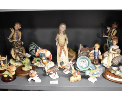 20th century figures and figurines including Lladro, Goebel, Country Artists and Leonardo