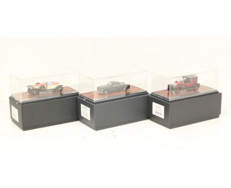 Matrix: A collection of three boxed Matrix 1:43 vehicles, to include: 1925 Phantom Barker Torpedo, Facel-Metalon Coupe on Ben
