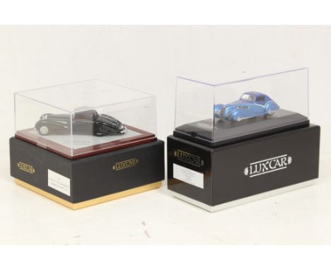 Luxcar: A pair of boxed Luxcar 1:43 vehicles, to include: Delahaye 135 Competition Coupe Figoni &amp; Falaschi 1936 Limited S