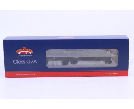 Bachmann: A boxed Bachmann, OO Gauge, Class G2A 49395 BR Black Early Emblem with Tender Back Cab National Collection, locomot