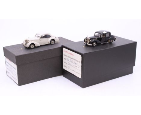 J&amp;M Classics: A pair of boxed J &amp; M Classics 1:43 vehicles, to include: TA14 Duncan Coupe, Chelsea Grey 1948, Number 
