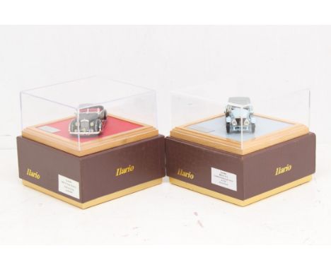 Ilario: A pair of boxed Ilario 1:43 vehicles, to include: MK VI Franay Bentley Cabriolet 1946 sn B20BH IL43055; and Rolls-Roy