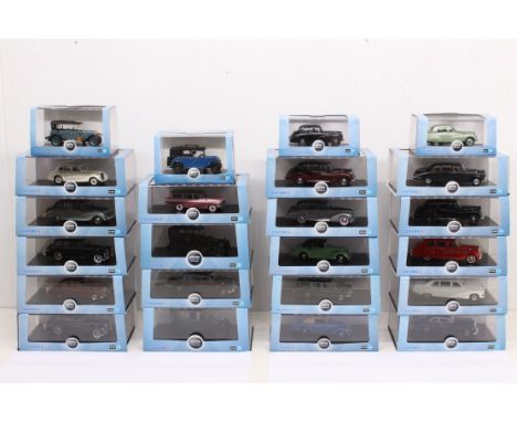 Oxford Diecast: A collection of twenty-three boxed Oxford Diecast 1:43 Scale vehicles. Original boxes, general wear expected 