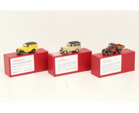 J&amp;M Classics: A collection of three boxed J &amp; M Classics 1:43 vehicles, to include: Bradford Lorry Maroon/Black Numbe