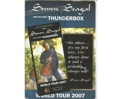 Steven Seagal (b.1952) is an American actor, producer, screenwriter, martial artist, and musician who also holds Serbian and 