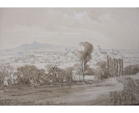 ATTRIBUTED TOHENRIETTA & CAROLINE CROMPTON ( circa 1836)An album (spine broken) containing  drawings and wash sketches depict
