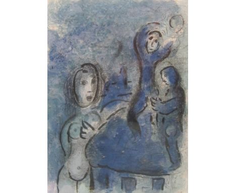 ‡MARC CHAGALL (1887-1985)Rehab and the Spies of Jerichocolour lithograph13 3/4 x 10 in  (34.9 x 25.4cm)