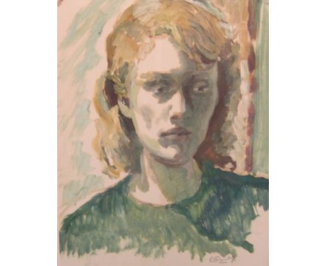 ‡RONALD OSSORY DUNLOP RA (1894-1973)Irmasigned 'R.O. Dunlop' (lower right)oil on paper laid on board19 x 14 in  (48.3 x 35.6c