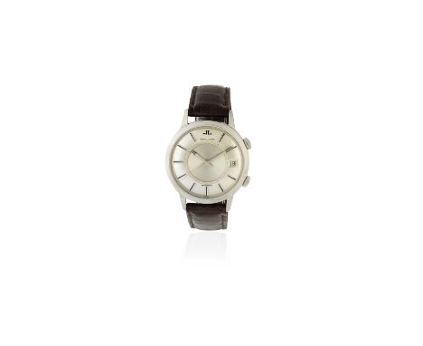 Jaeger-LeCoultre. A stainless steel bumper automatic calendar wristwatch with alarmModel: MemovoxDate: Circa 1960Movement: Je