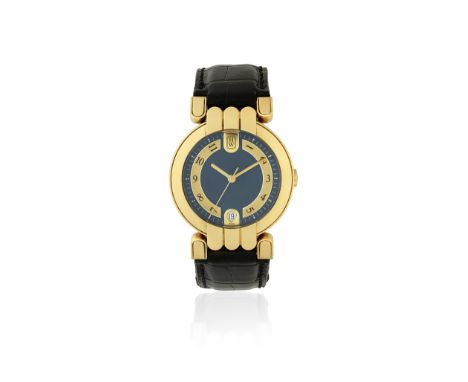 Harry Winston. An 18K gold automatic calendar wristwatchModel: PremierDate: Circa 2000Movement: 21-jewel Cal.2206-316 automat