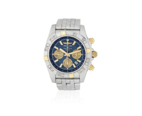 Breitling. A stainless steel and gold automatic calendar chronograph bracelet watchModel: ChronomatReference: IB0110Date: Sol