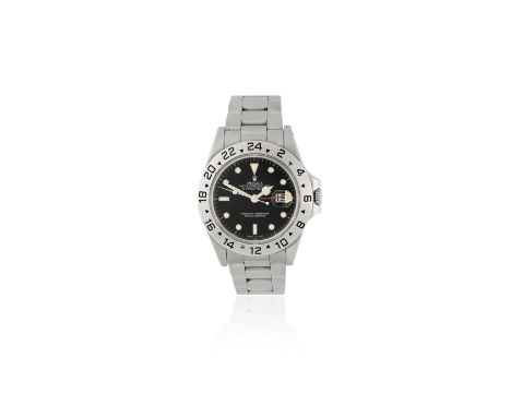 Rolex. A stainless steel automatic calendar bracelet watchModel: Explorer IIReference: 16550Date: Circa 1984Movement: 27-jewe