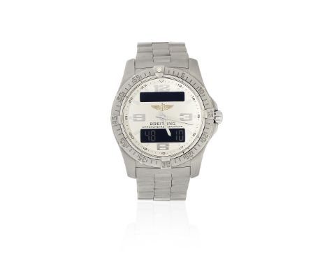 Breitling. A titanium quartz bracelet watch with digital displayModel: Aerospace AvantageReference: E79362Date: Circa 2005Mov