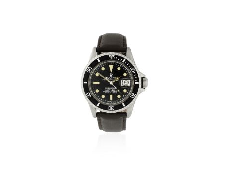 Rolex. A stainless steel automatic calendar wristwatchModel: SubmarinerReference: 1680Date: Circa 1968Movement: 26-jewel Cal.