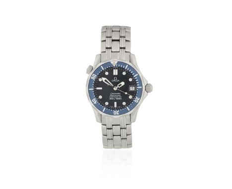 Omega. A stainless steel automatic calendar bracelet watchModel: SeamasterReference: 25618000Date: Circa 2000Movement: 23-jew