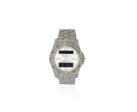 Breitling. A titanium quartz bracelet watch with digital displayModel: Aerospace AvantageReference: E79362Date: Sold 23rd Jul