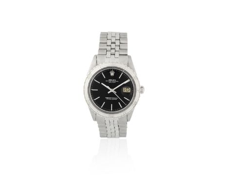 Rolex. A stainless steel automatic calendar bracelet watchModel: DatejustReference: 6125Date: Circa 1965Movement: 26-jewel Ca