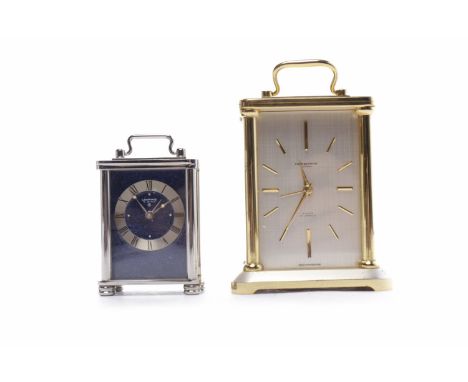 MERSMANN LOOPING CLOCKthe silvered dial with gilt-effect baton numerals, the dial reading '8 days 15 Jewels' and 'Made in Swi