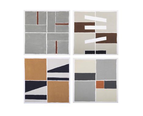 RONNIE TALLON (1927-2014)Four Squares I, II, V, VILithograph, 595 x 57cm (sheet size)Signed10/50 edition