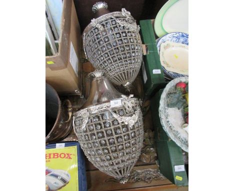 A pair of light fittings