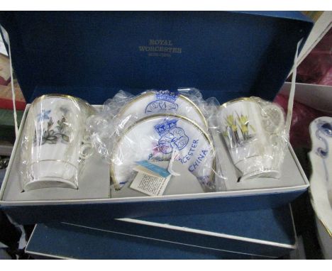 3 Boxed Royal Worcester sets.&nbsp;