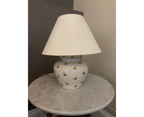 A Pair India Jane Bee Table Lamp 42cm Complete With Shade