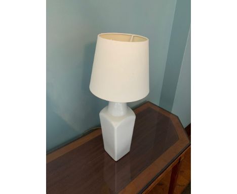 Ceramic Table Lamp And Shade 58cm White