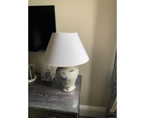 India Jane Ceramic Table Lamp With Butterflies And Bugs Design Including Shade