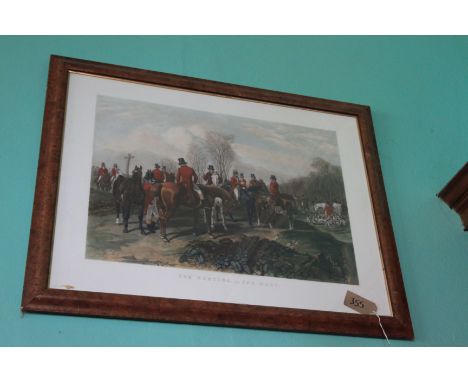Framed Print Fox Hunting The Meet After John Frederick Herring The Elder (British 1795â€“1865) 1040mm x 353mm