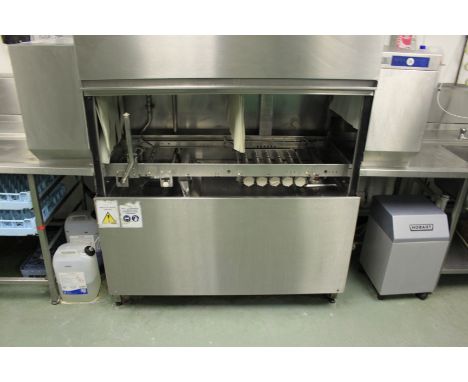 Hobart PROFI CN-A Rack Dishwasher With Racks 120 Racks An Hour Complete With Infeed &amp; Outfeed Comprising Of; Twin Sink Wi