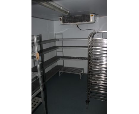 Walk In Chiller Complete With Racking Temperature Range Is 0Â°C To +8Â°C Modular Design With Interior Light The Insulation Of