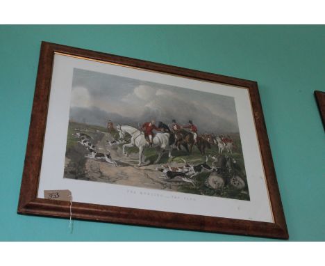 Framed Print Fox Hunting The Find After John Frederick Herring The Elder (British 1795â€“1865) 1040mm x 353mm