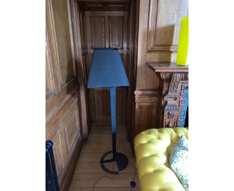 Fold Floor Lamp Alexander Taylor For Established And Sons Powder Coated Black Steel H1550mm, Shade L450mm Ã— D450mm, Base Ã˜4