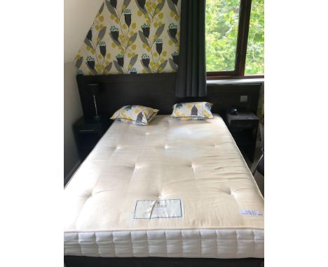 3 x Double Beds 1 With Headboard 6x Bedside Tables 1 Plum Set Of Drapes  1 Grey Set Of Drapes  3x Hanspree 22Â Flat Screens W