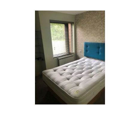 { Option of lots:  789, 790 } 4 x Double Beds 2 With Headboards 8x Bedside Tables 3x Plum Sets Of Drapes 3x Grey Sets Of Drap