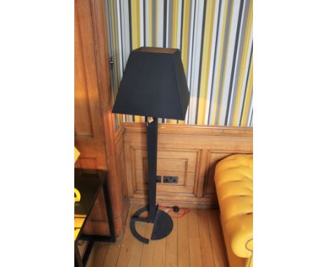 A Pair Of FOLD Floor Lamp Alexander Taylor For Established And Sons Powder Coated Black 460mm High