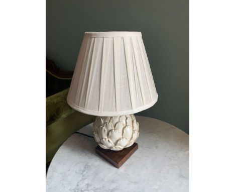 Dar Lighting Layer Large Single Light Table Lamp Displays An Intriguing Artichoke Design Height 60cm Diameter 43cm