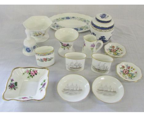 Assorted ceramics inc Royal Worcester, Aynsley, Wedgwood and Royal Albert