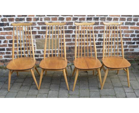 4 Ercol spindle back chairs